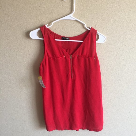 Express Red Women's Top - Picture 1 of 7